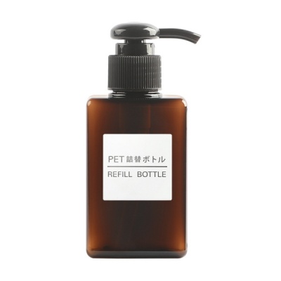 150ML四方乳液瓶 PETG按壓式沐浴露瓶 洗發(fā)水瓶子塑料空瓶